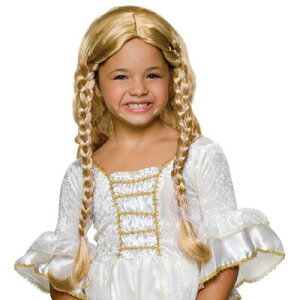 コスプレ 仮装 フェアリーテイルプリンセスウィッグ ブロンド 【 コスプレ 衣装 ハロウィン パーティーグッズ かぶりもの 子供 ウィッグ かつら ハロウィン 衣装 子供用.女の子 変装グッズ