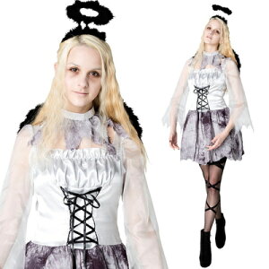 コスプレ 仮装 ゴーストエンジェル 【 コスプレ 衣装 ハロウィン 仮装 コスチューム 天使 余興 パーティーグッズ 堕天使 レディース 女性用 大人用 】