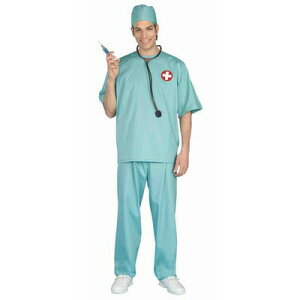 コスプレ 仮装 外科医 STD 【 コスプレ 衣装 ハロウィン 仮装 コスチューム 服 メンズ 余興 医者 男性用 パーティーグッズ ドクター 大人用 手術服 】