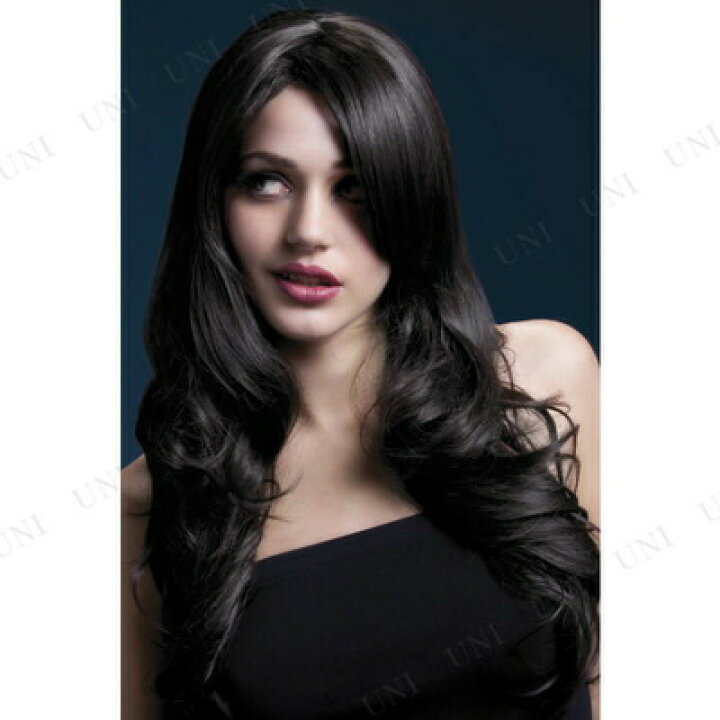 Fever Women\'s Nicole Wig 26Inch 66Cm Soft Wave with Side Parting-Black Amazon.com: Smiffys Fever Nicole Wig : Clothing, Shoes & Jewelry main image 3