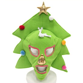 X'masクリスマスツリーマスク 【 おもしろ 変装グッズ 爆笑 仮装 小物 ハット 笑える キャップ かぶりもの コスプレ 面白 帽子 】