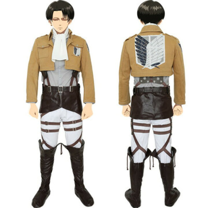 楽天市場 コスプレ 仮装 進撃の巨人 調査兵団コスチュームセット リヴァイver ユニセックスm コスプレ 衣装 ハロウィン 仮装 コスチューム アニメ 大人用 男女兼用 レディース 女性用 メンズ 男性用 余興 パーティーグッズ キャラクター パーティワールド