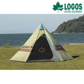 LOGOS(ロゴス) ナバホTepee 400 3～4人用 【 キャンプテント キャンプ用品 ワンポールテント 宿泊用テント レジャー用品 ティピーテント アウトドア用品 モノポールテント テントセット 】