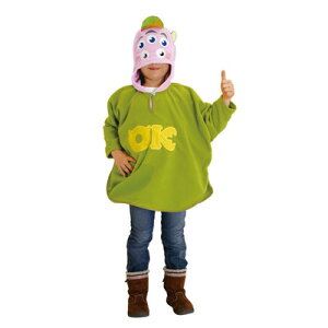 コスプレ 仮装 子ども用スクイシ-ポンチョ 【 コスプレ 衣装 ハロウィン 仮装 コスチューム 子供 アニメ ディズニー グッズ キッズ ポンチョ モンスターズユニバーシティ 男の子 こども ピク