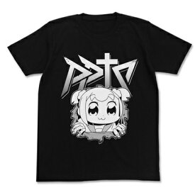 【取寄品】 ポプテピピック 腹ポプTシャツ ブラック L 【 服 ラック カットソー トップス 】