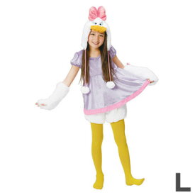 コスプレ 仮装 モコモコデイジーダック 子供用 L 【 コスプレ 衣装 ハロウィン 仮装 コスチューム 子供 アニメ ディズニー グッズ キッズ 女の子 パーティーグッズ 公式 子ども用 正規ライセンス品 こども 】