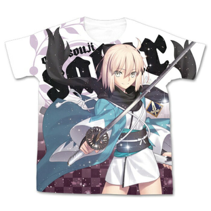 楽天市場 Fgo セイバー 沖田総司 フルグラフィックtシャツ ホワイト L