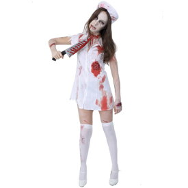 コスプレ 仮装 ZOMBIE COLLECTION Zombie Nurse(ゾンビナース) 【 コスプレ 衣装 ハロウィン 仮装 コスチューム ナース レディース パーティーグッズ スプラッター 怖い 余興 ホラー 大人用 女性用 血まみれ グロテスク 】