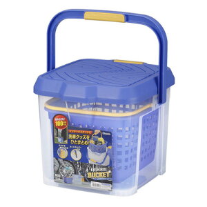 イノマタ化学 かしこいバケツ 17L クリアーブルー 【 洗車 掃除用品 お掃除 掃除用具 】