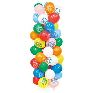 【取寄品】 お客さんくるくるアニマルゴム風船タワーキット 【 ふうせん POP バルーン 販促品 飾り イベント用品 デコレーション 店舗装飾品 店舗ディスプレイ パーティー用品 パーティーグ