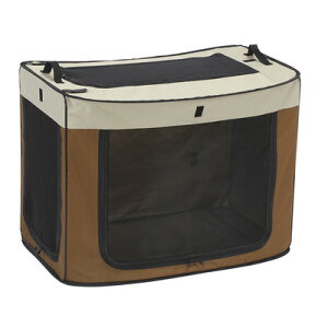 【取寄品】 マルカン どこでもワンタッチケージM 茶 【 イヌ ペットグッズ ペット用品 犬用品 】