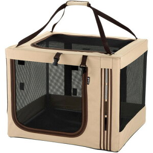 【取寄品】 リッチェル たためる3WAYペットケージ 640 茶 【 犬用品 ペットグッズ イヌ ペット用品 折りたたみキャリー 】