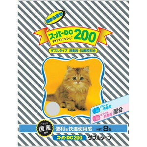 スーパーキャット NEW スーパーデオドラントクリーン200 ダブルタイプ 8L 【 猫用品 ペット用品 ネコ 木製 猫砂 ペットグッズ トイレ用品 トイレ砂 】