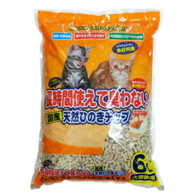 【取寄品】 ペットプロ 天然ひのきチップ 6L トイレ砂 猫用品 トイレ用品 天然素材 システムトイレ用