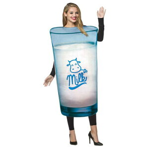 コスプレ 仮装 コップに入った牛乳 【 コスプレ 衣装 ハロウィン 仮装 パーティーグッズ おもしろ コスチューム 着ぐるみ 大人用 女性用 余興 ウケる おもしろい 面白コスチューム おもしろ