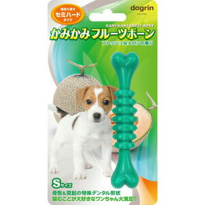 【取寄品】 スーパーキャット かみかみフルーツボーン メロン セミハード S 【 イヌ オモチャ トリミング 遊具 お手入れ用品 歯磨き用おもちゃ ペットグッズ 玩具 犬用品 ペット用品 グルー