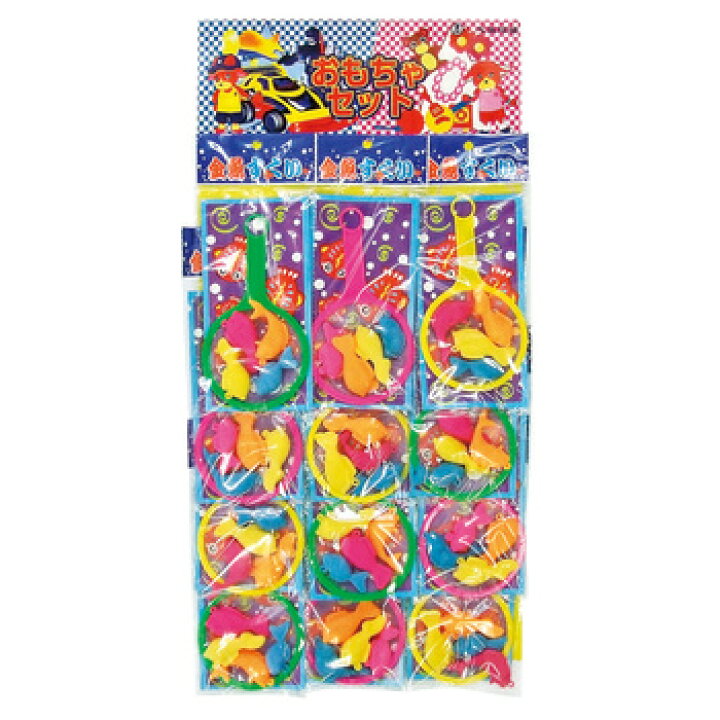 楽天市場 景品 子供 台紙玩具 金魚すくい 12付 夏祭り 景品 縁日 おもちゃ 金魚 安い イベントグッズ お祭り 子ども会 イベント用品 屋台 低価格 景品おもちゃ パーティワールド