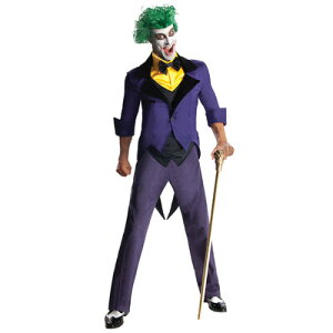 コスプレ 仮装 大人用ジョーカー 【 コスプレ 衣装 ハロウィン 仮装 コスチューム 余興 パーティーグッズ アメコミ 公式 正規ライセンス品 男性用 Joker メンズ スーパーヴィラン 映画キャラ