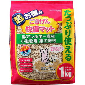 ジェックス ごきげん快適マット 超お徳用 1kg 【 ペットグッズ 敷材 床材 ペット用品 小動物用品 】