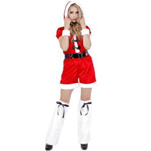 T^@RXv CLUB QUEEN Hood Rompers Santa(t[hp[XT^) y RXv ߑ fB[X   V[gpc Y{ t[h T^N[X T^RXv lp T^ N