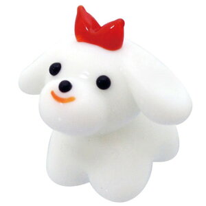 マルチーズ 【 いぬ インテリア雑貨 人形 犬 動物 イヌ ガラス細工 置物 ミニチュア アニマル 】