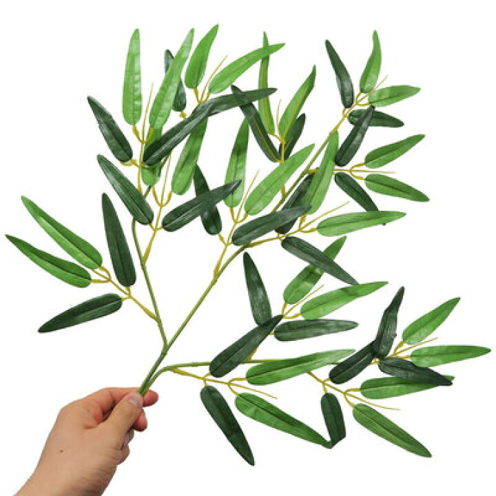 楽天市場】55cm×12本 笹の葉(手持ちサイズ) 人工観葉植物 ユニ 笹の葉