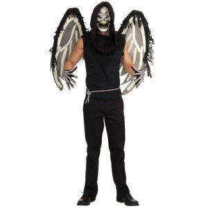 コスプレ 仮装 大人用スケルトンウィングコスチュームセット 【 コスプレ 衣装 ハロウィン 仮装 コスチューム 悪魔 デビル パーティーグッズ ホラー 男性用 メンズ 怖い 余興 サタン 】