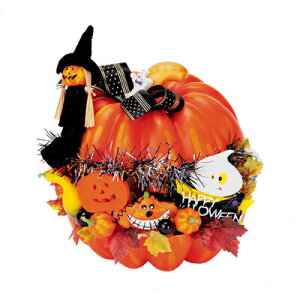 【取寄品】 パンプキン アレンジ (中) 【 インテリア 雑貨 飾り 南瓜 店舗装飾品 販促品 かぼちゃ POP デコレーション ディスプレイ ジャックオーランタン 秋 ハロウィン カボチャ 】