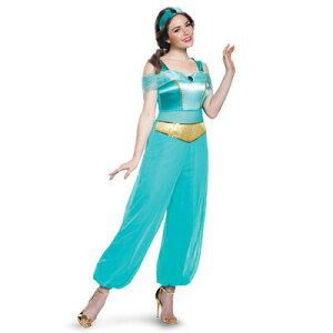 コスプレ 仮装 ジャスミン デラックス 大人用 XL(18-20) 大きいサイズ 【 コスプレ 衣装 ハロウィン 仮装 コスチューム 大きいサイズ ディズニープリンセス グッズ ジャスミン アラジン レディ