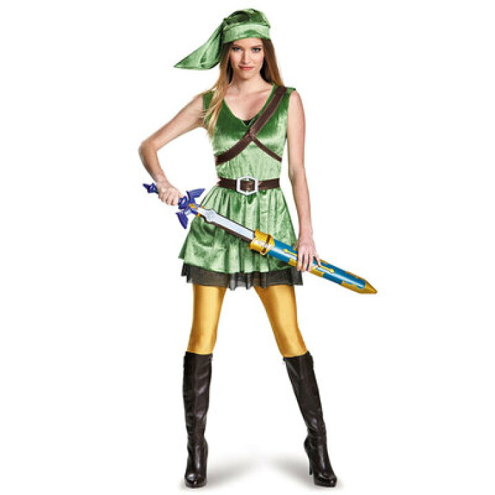楽天市場 あす楽12時まで コスプレ 仮装 リンク 女性用 Xl コスプレ 衣装 ハロウィン 仮装 コスチューム アニメ 大きいサイズ ゲーム キャラ パーティーグッズ 大人用 キャラクター 余興 ゼルダの伝説 レディース 正規ライセンス品 パーティワールド