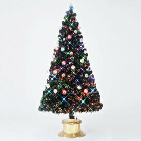【取寄品】 クリスマスツリー 210cm とっても光るギアシェイプLEDグリーンボールツリー 【 ファイバーツリー ライト 装飾 飾り 】