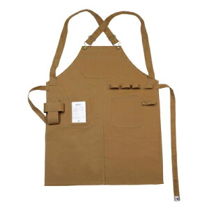 CAPTAIN STAG(キャプテンスタッグ) FIRE PROOF ワークエプロン(ブラウンダック) UP-2694 【 レジャー用品 キャンプ用品 アウトドア用品 】