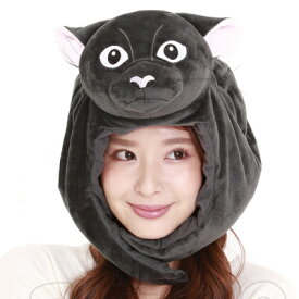 コスプレ 仮装 SAZAC(サザック) 着ぐるみCAP 頭乗せネコ 【 かぶりもの ハット パーティーグッズ キャップ アニマル 変装グッズ ハロウィン 衣装 プチ仮装 帽子 動物 】