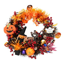 23cm ハロウィンベリーリース(小) 【 デコレーション 壁掛け飾り ウォールデコ 装飾品 インテリア 雑貨 】