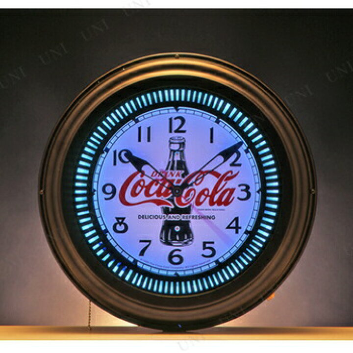 楽天市場】【取寄品】 コカ・コーラ ブランド ネオンクロックBottle 