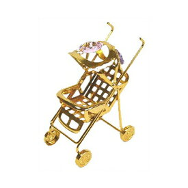 スワロフスキー オーナメント ベビーカー 01605 【 ガラス細工 インテリア雑貨 置物 飾り ミニチュア 】