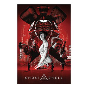 �y���i�z Ghost In The Shell (Red) �|�X�^�[ �S�[�X�g�E�C���E�U�E�V�F�� �C���e���A�p�i �|�X�g�J�[�h �f�� ���v�����g�|�X�^�[