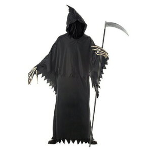 コスプレ 仮装 GRIM REAPER DELUXE / ADULT 【 コスプレ 衣装 ハロウィン 仮装 コスチューム 怖い パーティーグッズ 死神 男性用 大人用 余興 メンズ リーパー ホラー ゴースト 】