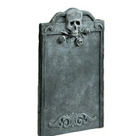 墓石(スカル&バラ) ハロウィン装飾品・雑貨 ホラーディスプレイ 置物 室内装飾 インテリア用 細部までこ…