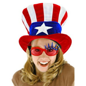 コスプレ 仮装 USAアンクルサムハット 【 コスプレ 衣装 ハロウィン パーティーグッズ かぶりもの マジシャン 帽子 キャップ 変装グッズ 手品帽子 プチ仮装 シルクハット ハロウィン 衣装 手