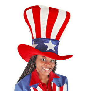 コスプレ 仮装 ジャイアント アンクルサムハット 【 コスプレ 衣装 ハロウィン パーティーグッズ かぶりもの マジシャン 帽子 手品師 手品帽子 ダンス プチ仮装 キャップ ハロウィン 衣装 変