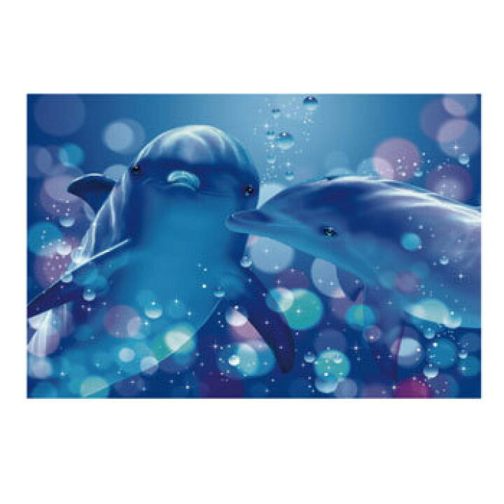 楽天市場】【取寄品】 Lassen - kissing dolphins ポスター 