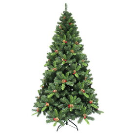 クリスマスツリー 210cmクリスマスツリー(プレミアスタイリッシュ/松ぼっくり) 【 グリーンヌードツリー 飾りなし 装飾 】