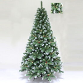 クリスマスツリー 210cmクリスマスツリー(木の実装飾付、葉先白) 【 飾り 雪 ホワイトツリー ヌードツリー 】