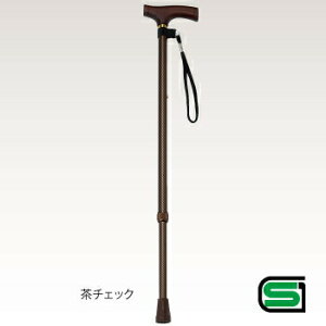 【取寄品】 アルミ製高級伸縮式ステッキ 赤花柄 【 福祉用品 杖 つえ 介護用品 】