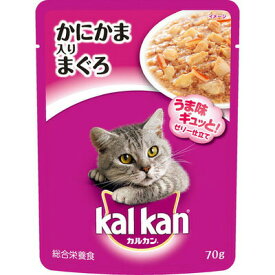 【取寄品】 [15点セット] カルカン(kalkan) かにかま入りまぐろ 70g 【 ネコ ペット用品 猫用品 ペットフード 猫の餌 エサ 猫缶 キャットフード ウェットフード ペットグッズ 】