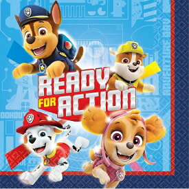 【誕生日　パーティ—　飾り　パーティーグッズ】紙ナプキン　 ビバレッジナプキン　パウパトロール 502441