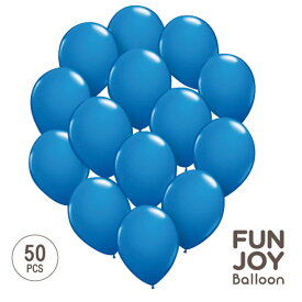 FUNJOY Balloon 25cm丸型ブルー50枚入 1パックFJB25274