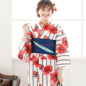レトロモダン浴衣 ゆかた 大人 下駄 レディース 帯 浴衣セット 夏祭り 女の子 セット レトロ 浴衣 女性 花火大会 4点セット 半幅帯 白 赤 黒 ストライプ 夏祭り 和服 ユカタ 夏 可愛い フリー