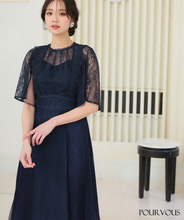楽天市場】チュール プリーツ レース ワンピース 結婚式 パーティー 